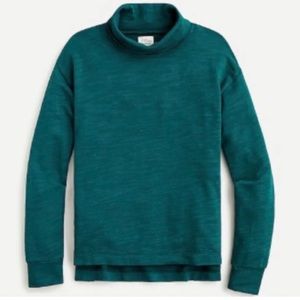 J. Crew vintage terry turtleneck green size l